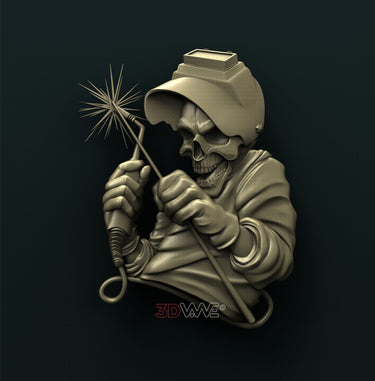 WELDER SKULL 3D STL 3DWave